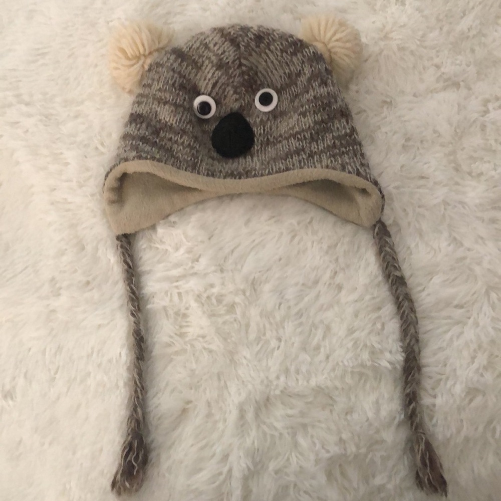 Koala Bear Handmade Wool & Nylon Hat DeLux